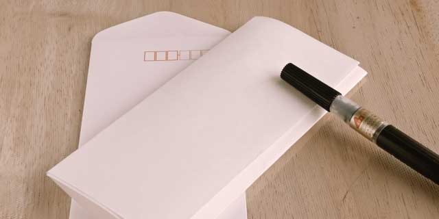 香典返しの手紙の書き方と例文集